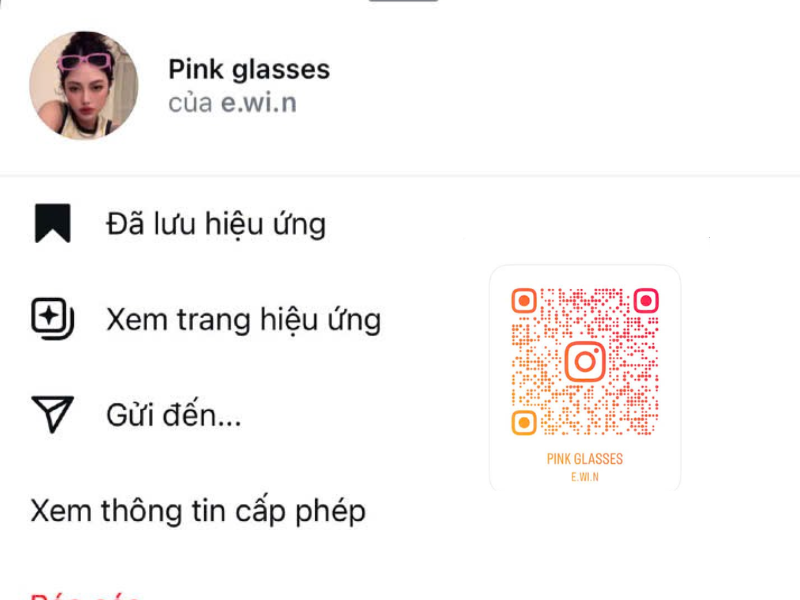 Hiệu ứng Pink glasses